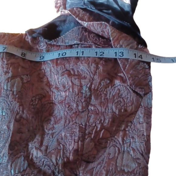 Haniiy lightweight Copper/ metallic one shoulder dress. See measurements. - Picture 7 of 11